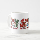 Beker Joy To World Koffie Koffiemok (Voorkant links)