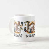 Beker Joy To World Koffie Koffiemok (Voorkant links)