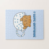 Beker Kat-feïne Kawaii Stijl  Legpuzzel (Horizontaal)