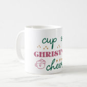 Beker Kerstmisvreugde - Kerstmis Koffiemok (Voorkant links)
