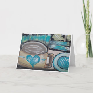 Beker koffie kaart