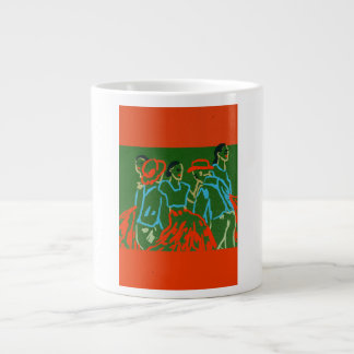 Beker koffie monsterlogo man &vrouw grote koffiekop