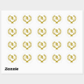 Beker-kruin-fietsen Ronde Sticker (Vel)