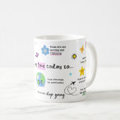 Beker 'Liefde Sturen Vandaag' Koffiemok (Voorkant rechts)