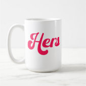 Beker liefde voor haar koffiemok (Links)