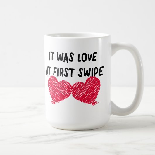 Beker liefde voor haar koffiemok (Rechts)
