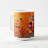 Beker 'Liefde Zonder Maat' Koffiemok (Voorkant links)