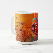 Beker 'Liefde Zonder Maat' Koffiemok (Voorkant links)