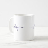 Beker met aangepaste naam koffiemok (Voorkant links)