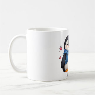 Beker met Aangepaste Naam Pinguïn Koppel Koffiemok