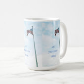 Beker met Amerikaanse vlag Koffiemok (Voorkant rechts)