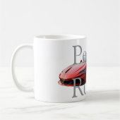 Beker met auto met eigen naam koffiemok (Links)
