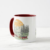 Beker met berglandschap mok (Voorkant links)