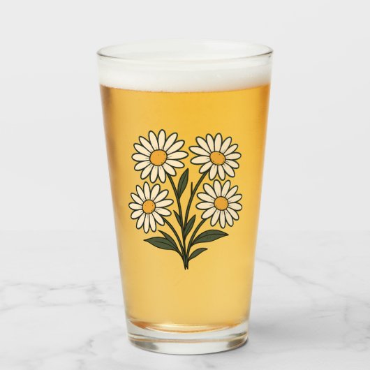 beker met bloemen (Voorkant gevuld)