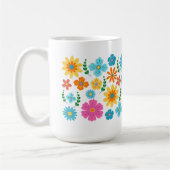 Beker met bloemenprint koffiemok (Links)