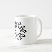 Beker met bloempatroon met één element koffiemok (Voorkant rechts)