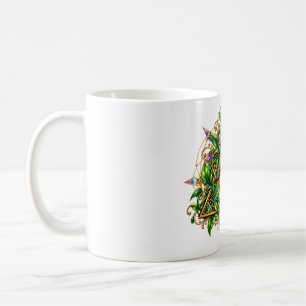 Beker met bosbaldakinoog koffiemok