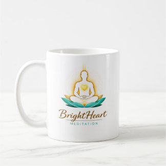 Beker met Brightheart Meditation-logo Koffiemok