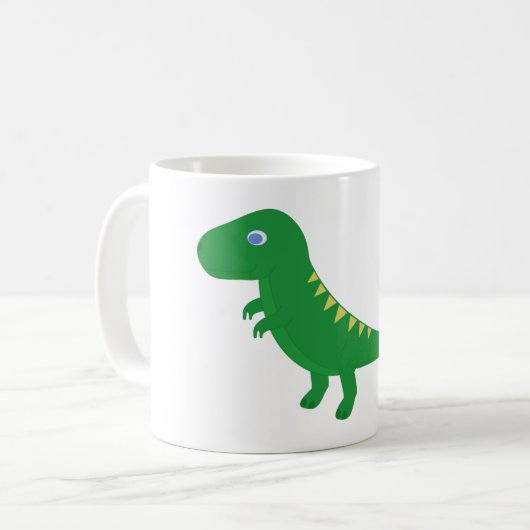 Beker met cartoon T-Rex Koffiemok (Voorkant links)