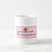 Beker met citaat "De Heer liefhebben op kleine man Koffiemok (Center)