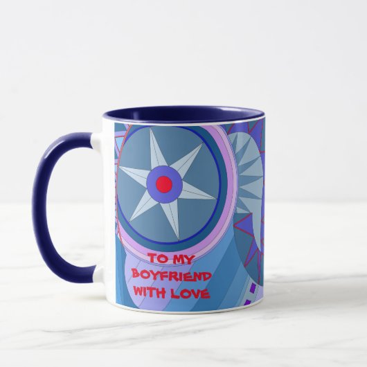 Beker met COOLE KUNST VOOR EEN VRIEND Mok (Links)