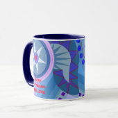 Beker met COOLE KUNST VOOR EEN VRIEND Mok (Voorkant links)