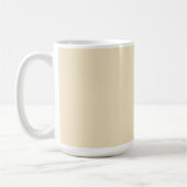 Beker met de achtergrond van Cream Ecru Koffiemok (Links)