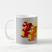 Beker met drakentekening koffiemok (Links)