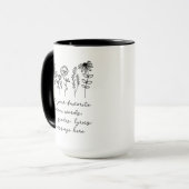 Beker met eigen boodschap als cadeau voor Moeder,  Mok (Voorkant links)