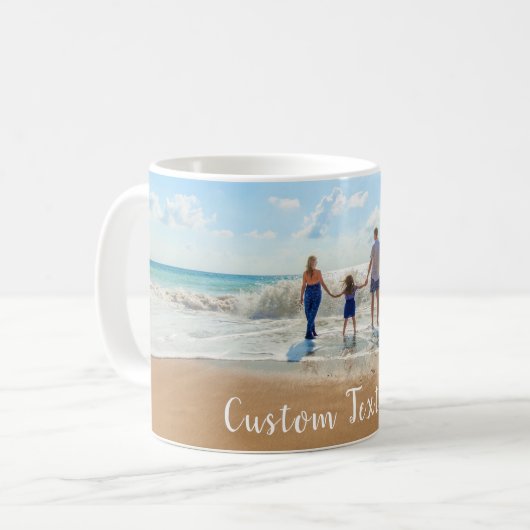 Beker met eigen foto en tekst - eigen ontwerp koff koffiemok (Voorkant links)