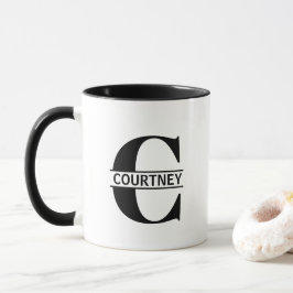 Beker met eigen naam letter 'C' Mok