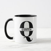 Beker met eigen naam Letter 'Q' Mok (Links)