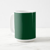Beker met Evergreen Green Background Koffiemok (Voorkant links)