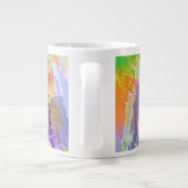 Beker met fel abstract ontwerp grote koffiekop (Achterkant)