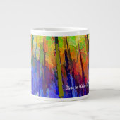 Beker met fel abstract ontwerp grote koffiekop (Voorkant)