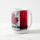 Beker met Fijne Canada Dag Koffiemok (Voorkant rechts)