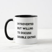 Beker met grappige quote voor introverte boekhoude mok (Links)
