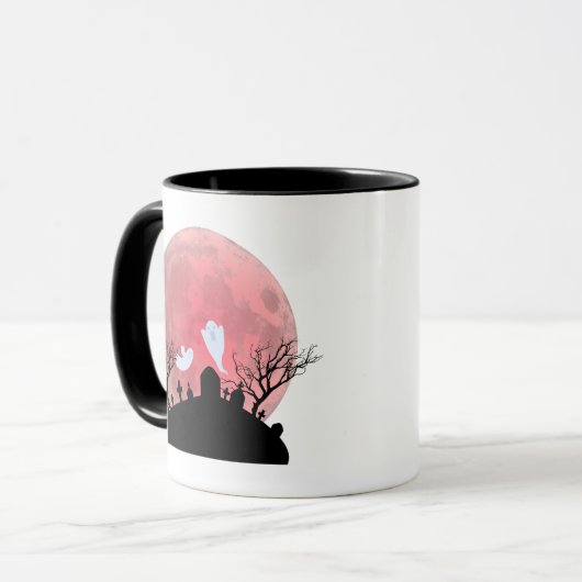Beker met Halloween print Mok (Voorkant links)