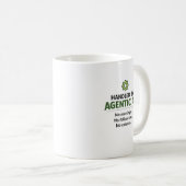 Beker met 'Handled by Agentic AI' grappige tech-hu Koffiemok (Voorkant rechts)