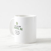 Beker met 'Handled by Agentic AI' grappige tech-hu Koffiemok (Voorkant links)
