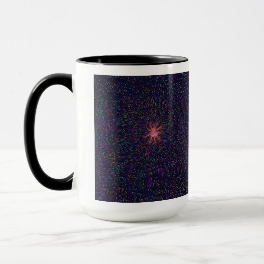 Beker met hogere dimensie van het universum mok (Links)