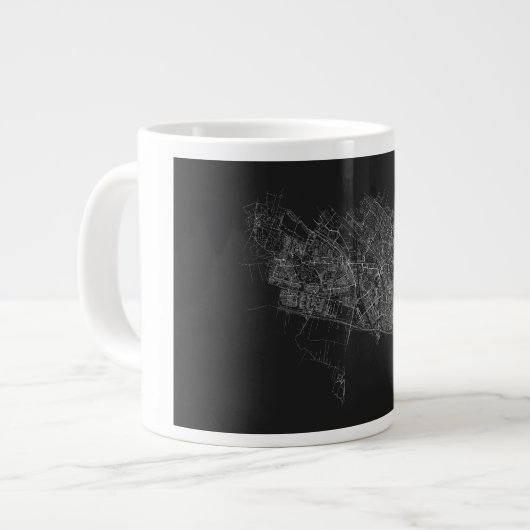 Beker met kaart grote koffiekop (Links)