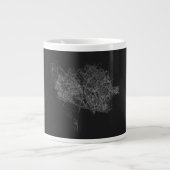 Beker met kaart grote koffiekop (Voorkant)