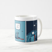 Beker met kikker en spin-comic koffiemok (Voorkant rechts)