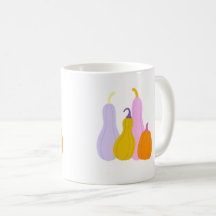 Beker met kleurrijke pompoenen