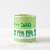Beker met koele groene olifanten mok (Midden)