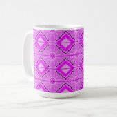 Beker met koele paarse mix kunst koffiemok (Voorkant links)