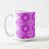Beker met koele paarse mix kunst koffiemok (Links)