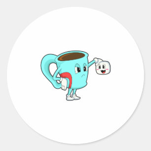Beker met koffie.PNG Ronde Sticker