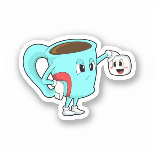 Beker met koffie.PNG Sticker (Voorkant)